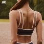 Custom Crossover Contrast Leggings And Low-impact Support Sports Bra Activewear Sets-Aktik