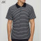 Custom Minimalistic Vibes Regular Fit Polos Shorts Sleeve Stripe Button Polo -Aktik