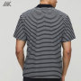 Custom Minimalistic Vibes Regular Fit Polos Shorts Sleeve Stripe Button Polo -Aktik