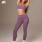 Custom Mid-rise Ruched Active leggings And Seam-Detail Sports Bra Women's Activewear Set-Aktik