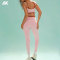 Custom buttery-soft lightly brushed Activewear Sets Double layer waistband Gym Sets-Aktik