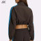 Custom Women Zip-up  Crop Track Jacket  Flattering Silhouette Women's Jackets-Aktik