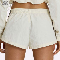 Custom Lightweight Airy Woven Track Shorts Relaxed Women's Short-Aktik