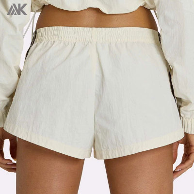 Custom Lightweight Airy Woven Track Shorts Relaxed Women's Short-Aktik