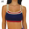 Custom Cloud Training Crop Cami Women's Double-layer With Contrast Sports Bra -Aktik