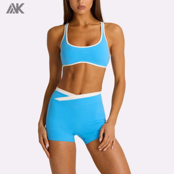 Custom  Soft Active Sports Bra  Set  Breathable Women's Sports Fitness Sets-Aktik