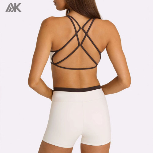 Custom  Soft Active Sports Bra  Set  Breathable Women's Sports Fitness Sets-Aktik