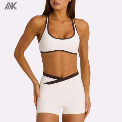 Custom  Soft Active Sports Bra  Set  Breathable Women's Sports Fitness Sets-Aktik