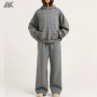 Custom Fleece Hoodie And Wide Leg Sweatpant New Women's Sweatsuits-Aktik