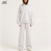 Custom  Fleece Hoodie And Wide Leg Sweatpant New Women's Sweatsuits-Aktik