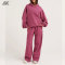 Custom  Fleece Hoodie And Wide Leg Sweatpant New Women's Sweatsuits-Aktik