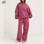 Custom Fleece Hoodie And Wide Leg Sweatpant New Women's Sweatsuits-Aktik