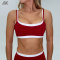 Custom Double Layer Contrast Women's Sports Bra  Multi-Color Scoop Gym Bras -Aktik