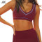 Custom  Moisture Wicking Contrast Piping Bordering Women Sports Sets-Aktik