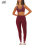 Custom  Moisture Wicking Contrast Piping Bordering Women Sports Sets-Aktik