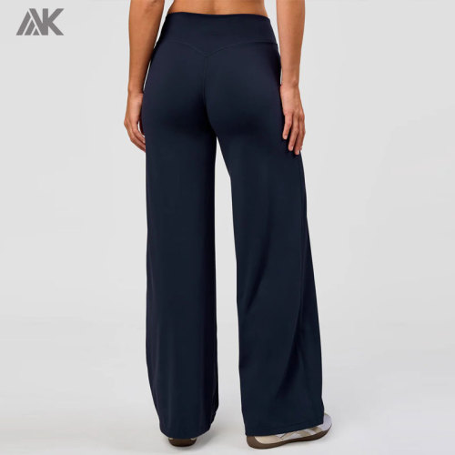 Custom Buttery-Soft High-Rise Wide-leg Pants Women's Bottoms -Aktik