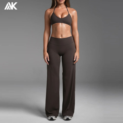 Custom Buttery-Soft High-Rise Wide-leg Pants Women's Bottoms -Aktik
