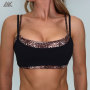 Custom Double Layer Sporty Scoop Sports Bra  Matte Women's Gym Bras-Aktik