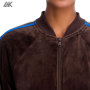 Custom Velour Bomber Jacket & Velour Pants Women's Velour Tracksuit-Aktik