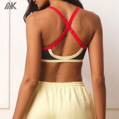 Custom Contrast Bra Midweight & Convertible Sweatpants Women's Sports Gym Sets-Aktik