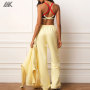 Custom Contrast Bra Midweight & Convertible Sweatpants Women's Sports Gym Sets-Aktik