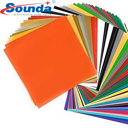 Glossy/Matte Color Cutting Plotter Vinyl 80mic/120g With Free Sample