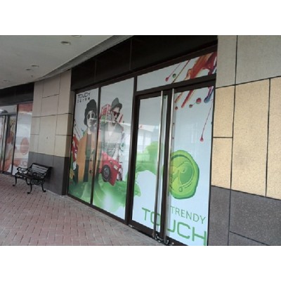 See Through One Way Vision Windows Stickers Decals Perforated Vinyl