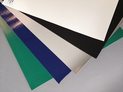 PVC coated laminated tent tarpaulin fabric for tent, roof, truck with free sample