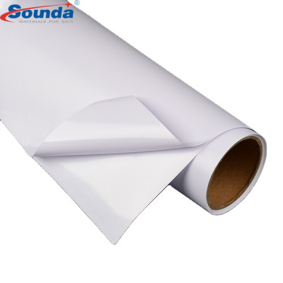 Self Adhesive Sign Printing  Vinyl Wallpaper Digital Printing vinyl for Cars 70micorn 100g