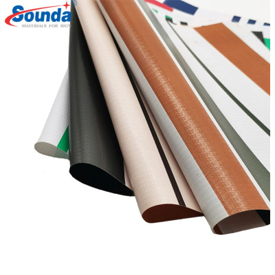Dark color PVC Coated tarpaulin For tents And Truck Cover Strong Yarn with free sample