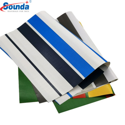 Awnings & Tent Stripe PVC Coated Tarpaulin  with free sample