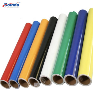 100 micro/140gsm pvc self adhesive vinyl rolls with free sample for printing and advertising