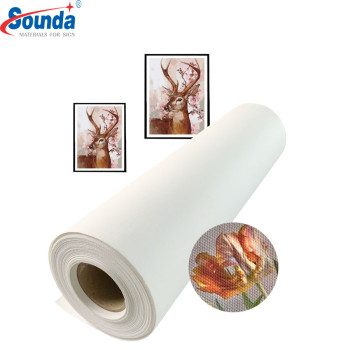 Inkjet  Glossy Non-Woven Canvas Fabric for printing with free sample