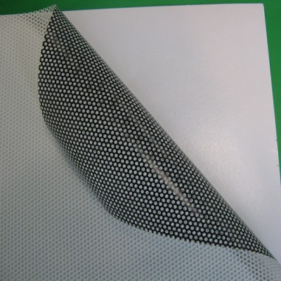 One Way Vision Sticker 140mic for Solvent/Eco-Solvent Ink with free sample