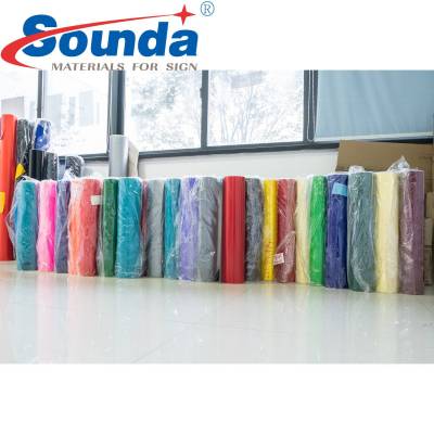 vinyl sticker waterproof/ printable self adhesive vinyl rolls for eco solvent printing with free sample