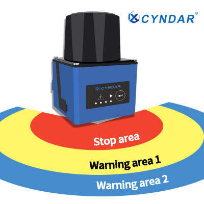 2D infrared laser scanner sensor safety laser scanner with warning area to avoid collision