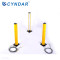 Multi sided safety light curtain mirror column with protective field of view height mirror