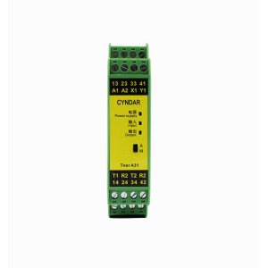 Safety relays used in the automotive industry to turn motors on or off.