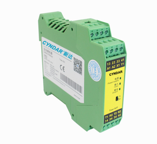 The safety relay can connect and disconnect the control motor.