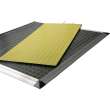 Safety mats are laid on dangerous equipment to protect personnel from entering.