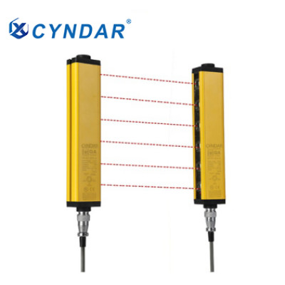 Safety light curtain with perfect self-check function