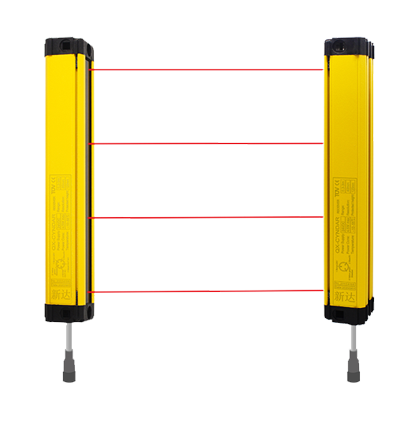 Mini light curtain sensor and measuring light curtain sensor distance 0-5m