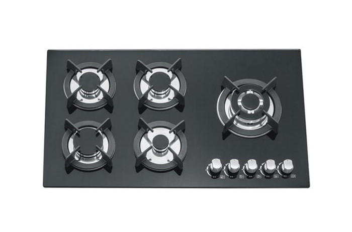 gas stove with 5 burners