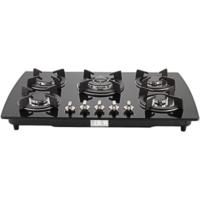 ALK-5601 Tempered Glass Built-in Gas Hob Gas Stove with 5 Burners 90cm manufacturer