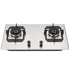 ALK-S2306 Stainless Steel Gas Stove Gas Hob Gas Cooker for Kitchen with 2 Burners manufacturer
