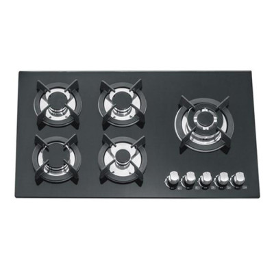 ALK-5804 Tempered Glass Built-in Gas Hob Gas Stove with 5 Burners 90cm manufacturer