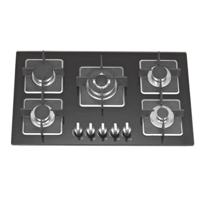 ALK-5807 Tempered Glass Built-in Gas Hob Gas Stove with 5 Burners 90cm manufacturer