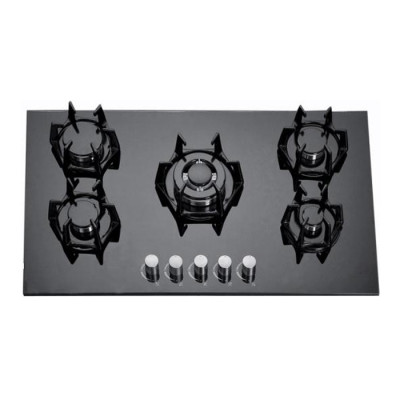 ALK-5809 Tempered Glass Built-in Gas Hob Gas Stove with 5 Burners manufacturer