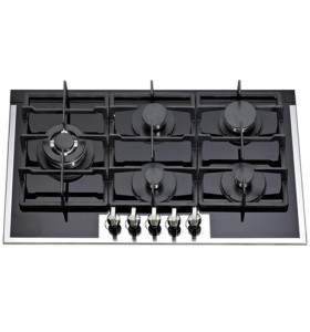 ALK-5909B Tempered Glass Built-in Gas Hob Gas Stove Gas Cooker with 5 Burners 90cm manufacturer