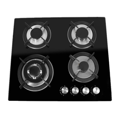 ALK-4509 Tempered Glass Built-in Gas Hob Gas Stove Gas Cooker with 4 Burners 60cm manufacturer